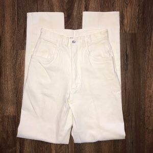 Irene Allison High Waisted white jeans size 4